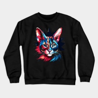 Patriotic Caracal Crewneck Sweatshirt